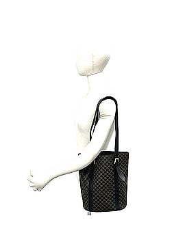 Céline CELINE Vintage Macadam Blazon Triomphe Pattern Leather Semi-Shoulder Bag Tote Brown 57748 (view 2)