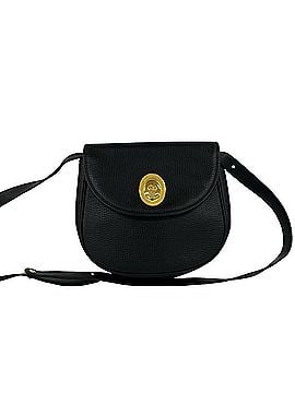 Christian Dior Christian Dior Vintage CD Logo Hardware Leather Shoulder Bag Pouch Black 94363 (view 1)