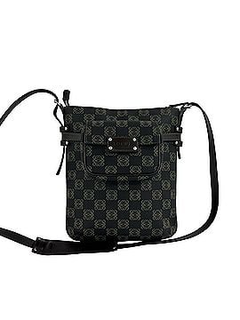 Loewe LOEWE (Loewe) Anagram pattern logo embossed leather genuine shoulder bag, sacoche, pochette, brown, 38637 (view 1)