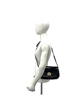 Gucci GUCCI Vintage Horsebit GG Logo Leather Shoulder Bag/Pouch, Black, 43436 (view 2)