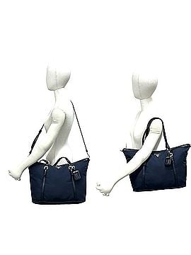 Prada PRADA Prada Logo Hardware Nylon Leather Genuine 2-way Tote Bag Shoulder Boston Navy 12203 (view 2)