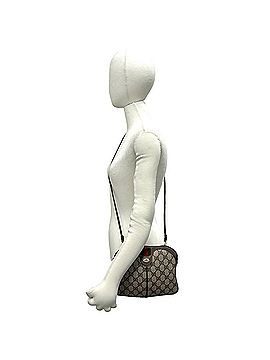Gucci GUCCI Vintage Sherry Line GG Logo Leather Shoulder Bag/Sacoche (Brown) 74021 (view 2)