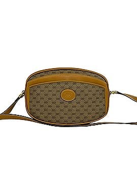Gucci GUCCI Micro GG Pattern Logo Leather Mini Shoulder Bag/Sacoche/Pouch, Brown, 447-9 (view 1)