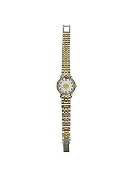 Hermès HERMES Vintage Sellier Stainless Steel GP Wristwatch Silver Gold 79642 (view 1)