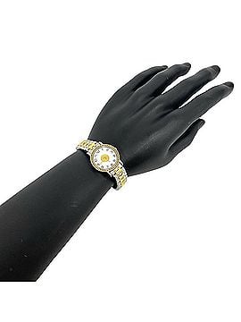 Hermès HERMES Vintage Sellier Stainless Steel GP Wristwatch Silver Gold 79642 (view 2)