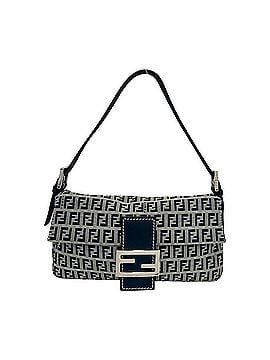 Fendi FENDI Vintage Zucchino FF Pattern Canvas Leather Semi One Shoulder Bag Navy 17474 (view 1)