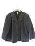 Chico's 84% Cotton 11% Wool 5% Acrylic 100% Polyester Checkered-gingham Black White Coat Size 3 - photo 1