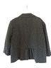 Chico's 84% Cotton 11% Wool 5% Acrylic 100% Polyester Checkered-gingham Black White Coat Size 3 - photo 2