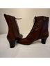 Etienne Aigner 100% Leather Brown Boots Size 8 - photo 9