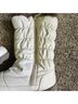 Totes Solid Ivory Brown Boots Size 8 - photo 5