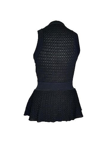 Missoni Missoni Halterneck Peplum Tank Top in Black Viscose (view 2)