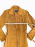 Express 100% Suede Tan Orange Trenchcoat Size S - photo 7