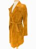 Express 100% Suede Tan Orange Trenchcoat Size S - photo 5