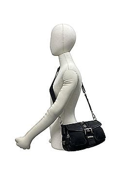 Prada PRADA Prada Triangle Logo Hardware Tessuto Nylon Leather Genuine Shoulder Bag Sacoche Pouch Black 27853 (view 2)