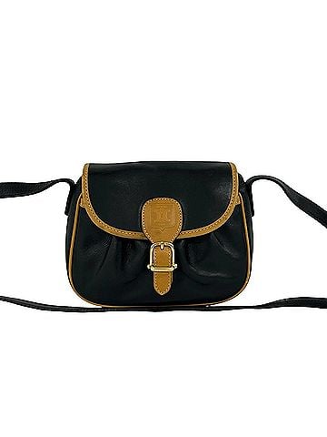 Céline CELINE Vintage Logo Leather Mini Shoulder Bag/Sacoche/Pouch, Black, 74285 (view 1)