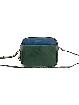 Loewe LOEWE Vintage Velázquez Twist Hardware Leather Mini Shoulder Bag Pouch Green Blue 13499 (view 1)