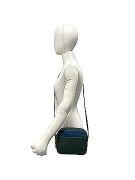 Loewe LOEWE Vintage Velázquez Twist Hardware Leather Mini Shoulder Bag Pouch Green Blue 13499 (view 2)
