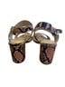 Cole Haan Snake Print Pink Black Sandals Size 9 - photo 2