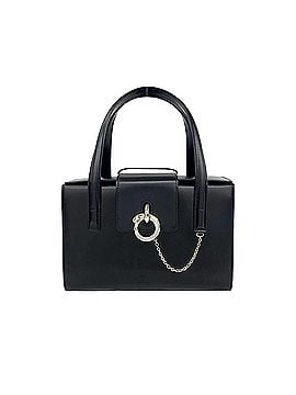 Cartier CARTIER Vintage Panthère Panther Chain Hardware Calf Leather Handbag Black 52938 (view 1)