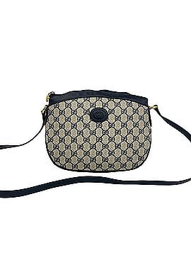 Gucci GUCCI Vintage GG Logo Leather Shoulder Bag/Pouch/Sacoche (Navy) 423-9 (view 1)
