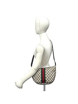 Gucci GUCCI Vintage Sherry Line GG Logo Leather Shoulder Bag (Brown) b87-3 (view 2)