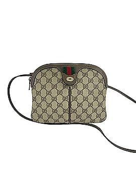 Gucci GUCCI Vintage Sherry Line GG Logo Leather Shoulder Bag/Sacoche (Brown) 441-7 (view 1)