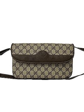 Gucci GUCCI Vintage GG Pattern Logo Hardware Leather Shoulder Bag Pouch Sacoche Brown 20432 (view 1)