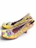 Irregular Choice Floral Yellow Pink Purple Teal White Heels Size 10 - photo 4