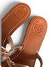 Tory Burch 100% Gauze Solid Tan Multi Color Sandals Size 5 1/2 - photo 3