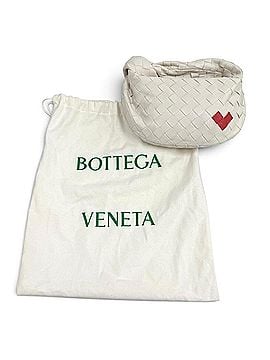 Bottega Veneta BOTTEGA VENETA 777607 Mini Jodie Heart Intrecciato Leather Handbag, White/Red, Made in Italy, Women's, with Dust Bag. (view 2)