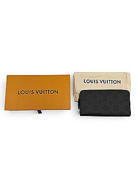 Louis Vuitton LOUIS VUITTON M61867 Zippy Wallet, Mahina Leather, Round Zipper Long Black, Made in France, Women's, with Box and Dust Bag. (view 2)