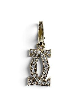 Cartier Cartier PN4237 2C Diamond Charm 750 (YG) Pendant Top, Yellow Gold, Weight 2.16g, Women's. (view 1)