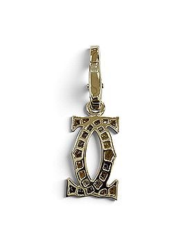 Cartier Cartier PN4237 2C Diamond Charm 750 (YG) Pendant Top, Yellow Gold, Weight 2.16g, Women's. (view 2)