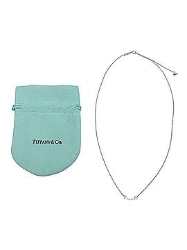 Tiffany & Co. TIFFANY&amp;Co. Tiffany T Smile Pendant Mini AU750 (WG) Diamond Necklace White Gold Weight 2.32g Women's Comes with Storage Bag (view 2)