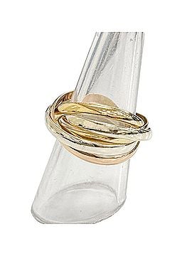 Cartier Cartier O1403B Trinity 5-Ring, 750 (YG x PG WG) Yellow Gold, Pink White (Actual Measurements): Weight 8.26g, Women's. (view 2)