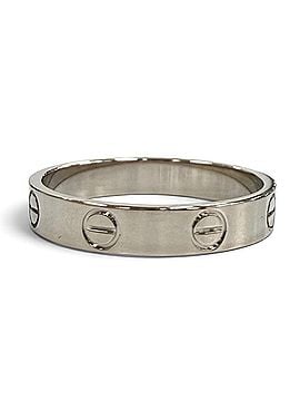 Cartier Cartier DHJ331 LOVE Ring Mini 750 (WG) Ring, White Gold, Weight 3.58g, Women's (view 2)
