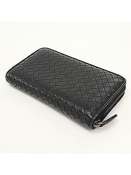 Bottega Veneta BOTTEGA VENETA Bottega Veneta Long Wallet, Round Zipper, Zip-Around Intrecciato, Men's, Black (view 2)