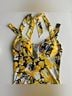 Cache Houndstooth Floral Black Yellow Cocktail Dress Size XS - photo 3