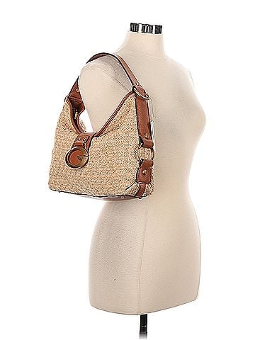 Guess Camden Raffia Woven Shoulder Bag Guess Shoulder Bag (view 2)
