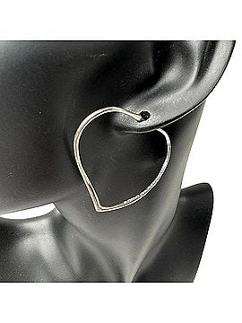 Tiffany & Co. Tiffany &amp; Co. Open Heart Hoop Earrings, Sterling Silver 925, by Elsa Peretti, for Women (view 1)