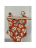 Eberjey Tropical Orange One Piece Swimsuit Size XS - photo 5