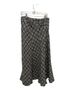 Per Una Checkered-gingham Black Gray Casual Skirt Size 14 - photo 2