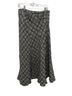 Per Una Checkered-gingham Black Gray Casual Skirt Size 14 - photo 1