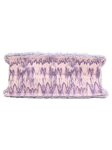 Sandro Sandro Kasba Tie-Dye Tote Bag in Purple Cotton Canvas (view 2)