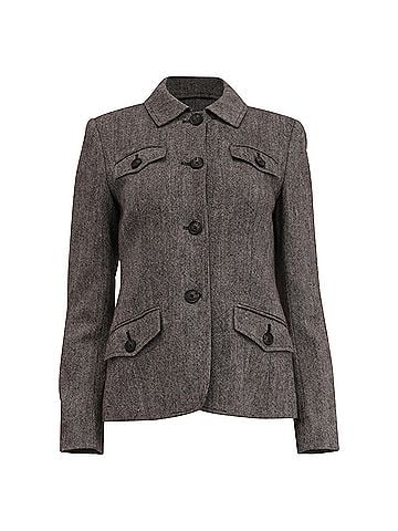 Michael Kors Michael Michael Kors Blazer in Grey Wool (view 1)