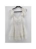 Alice + Olivia 100% Polyester Solid White Casual Dress Size 14 - photo 5