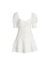 Alice + Olivia 100% Polyester Solid White Casual Dress Size 14 - photo 4
