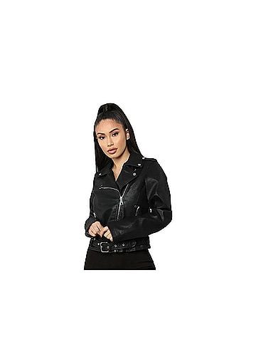 Fashion Nova Moto Faux Leather Jacket (view 1)