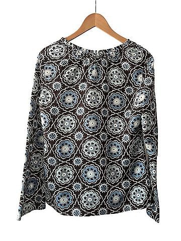 Tory Burch Silk Triple Tie Blouse Long Sleeve T-Shirt (view 2)