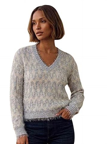 Ann Taylor LOFT Fuzzy Pullover Sweater (view 1)